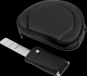 Saddlemen Roadsofa CF Extended Reach With Driver's Backrest Seat, Black Stitch - 08-19 Touring Seat Saddlemen