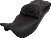 Roadsofa LS Extended Reach With Driver's Backrest Seat, Burg Stitch - 08-23 Touring Seat Saddlemen Default Title