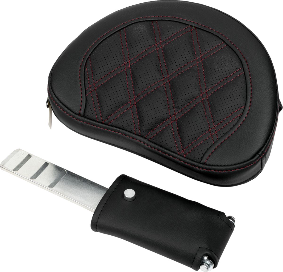 Roadsofa LS Extended Reach With Driver's Backrest Seat, Burg Stitch - 08-23 Touring Seat Saddlemen
