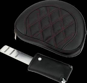 Saddlemen Roadsofa LS Extended Reach With Driver's Backrest Seat, Burg Stitch - 08-23 Touring Seat Saddlemen