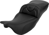 Roadsofa CF Extended Reach With Driver's Backrest Seat, Black Stitch - 08-23 Touring Seat Saddlemen Default Title