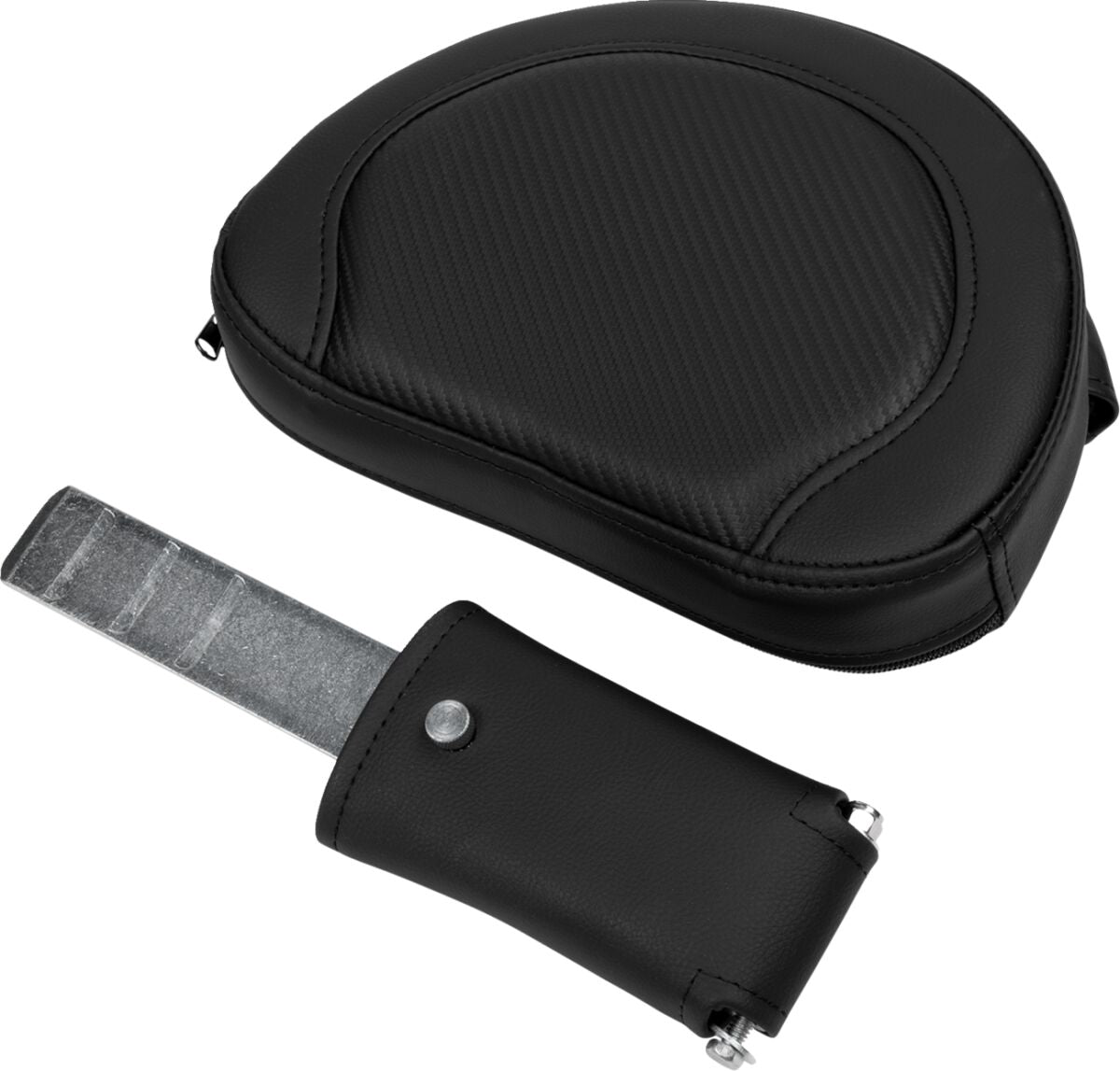 Roadsofa CF Extended Reach With Driver's Backrest Seat, Black Stitch - 08-23 Touring Seat Saddlemen