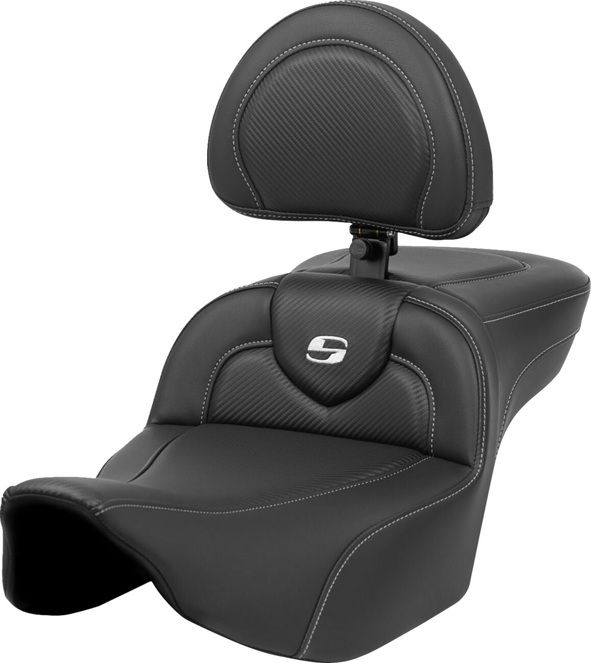 Roadsofa CF Extended Reach With Driver's Backrest Seat - 23+ Touring Seat Saddlemen Default Title
