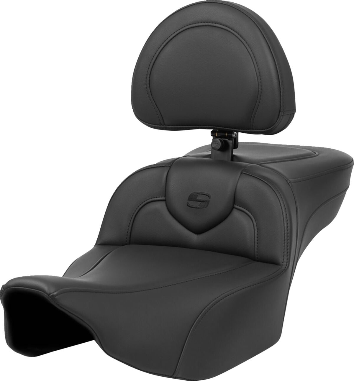 Roadsofa Extended Reach With Driver's Backrest Seat, Black - 23+ Touring Seat Saddlemen Default Title
