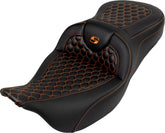 Roadsofa HC Seat, Orange Stitch - 08-24 Touring Seat Saddlemen Default Title