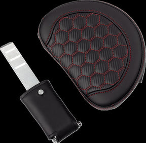 Saddlemen Roadsofa HC With Driver's Backrest Seat, Red Stitch - 08-24 Touring Seat Saddlemen