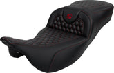 Roadsofa HC Extended Reach Seat, Red Stitch - 08-24 Touring Seat Saddlemen Default Title