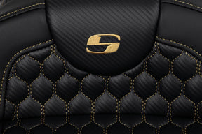 Saddlemen Roadsofa HC Extended Reach Seat, Gold Stitch - 08-24 Touring Seat Saddlemen