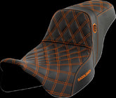 Saddlemen SDC Pro Series Performance Gripper Seat, Orange Stitch - 08-23 Touring Seat Saddlemen