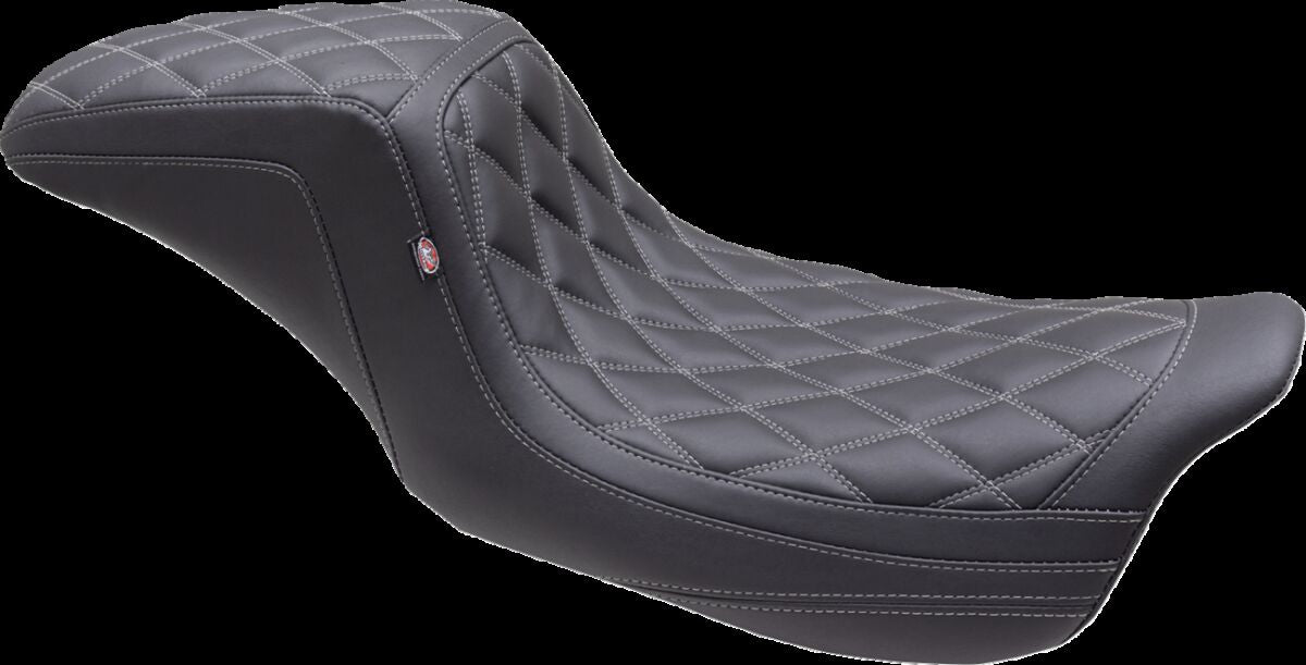 Mustang Seat Squareback 2 Up Dbl Diamond Gray Thread Seat Mustang
