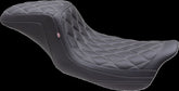 Mustang Seat Squareback 2 Up Dbl Diamond Gray Thread Seat Mustang