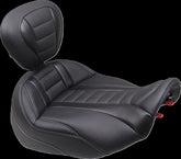 Mustang Seat Deluxe Touring Solo W/ Dbr Gun Metal Thread Seat Mustang