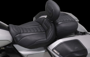 Mustang Seat Deluxe Touring Solo W/ Dbr Gun Metal Thread Seat Mustang