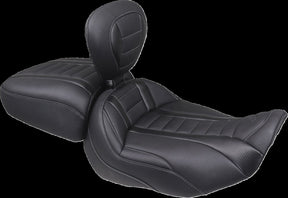 Mustang Seat Deluxe Touring Solo W/ Dbr Gun Metal Thread Seat Mustang