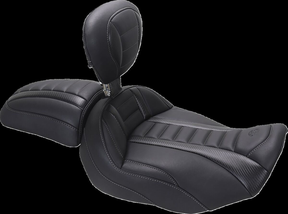 Mustang Seat Deluxe Touring Solo W/ Dbr Gun Metal Thread Seat Mustang
