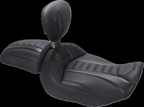 Mustang Seat Deluxe Touring Solo W/ Dbr Gun Metal Thread Seat Mustang