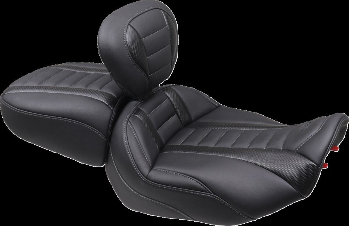 Mustang Seat Rear Deluxe Touring Gun Metal Thread Seat Mustang