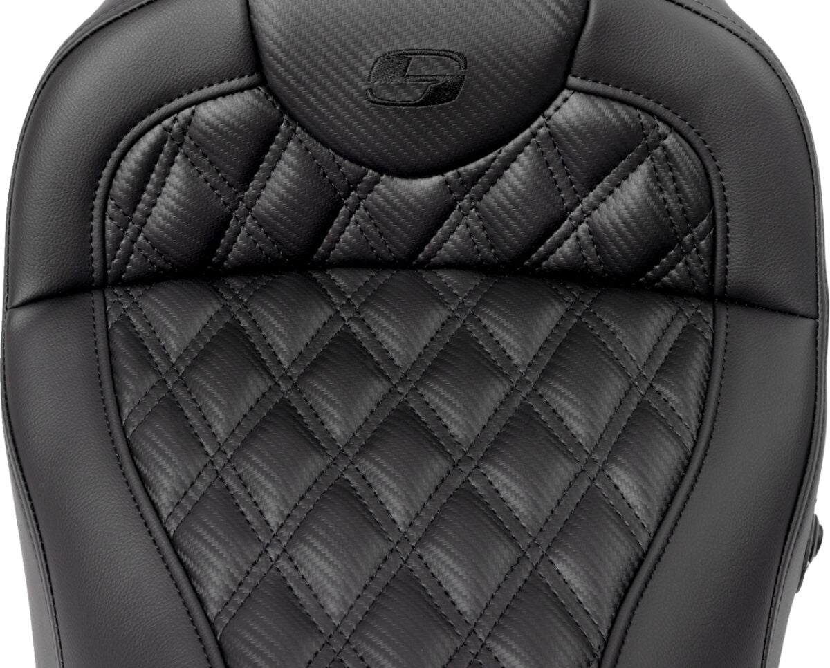 Roadsofa CF LS Heat Seat - 08+ Touring Seat Saddlemen