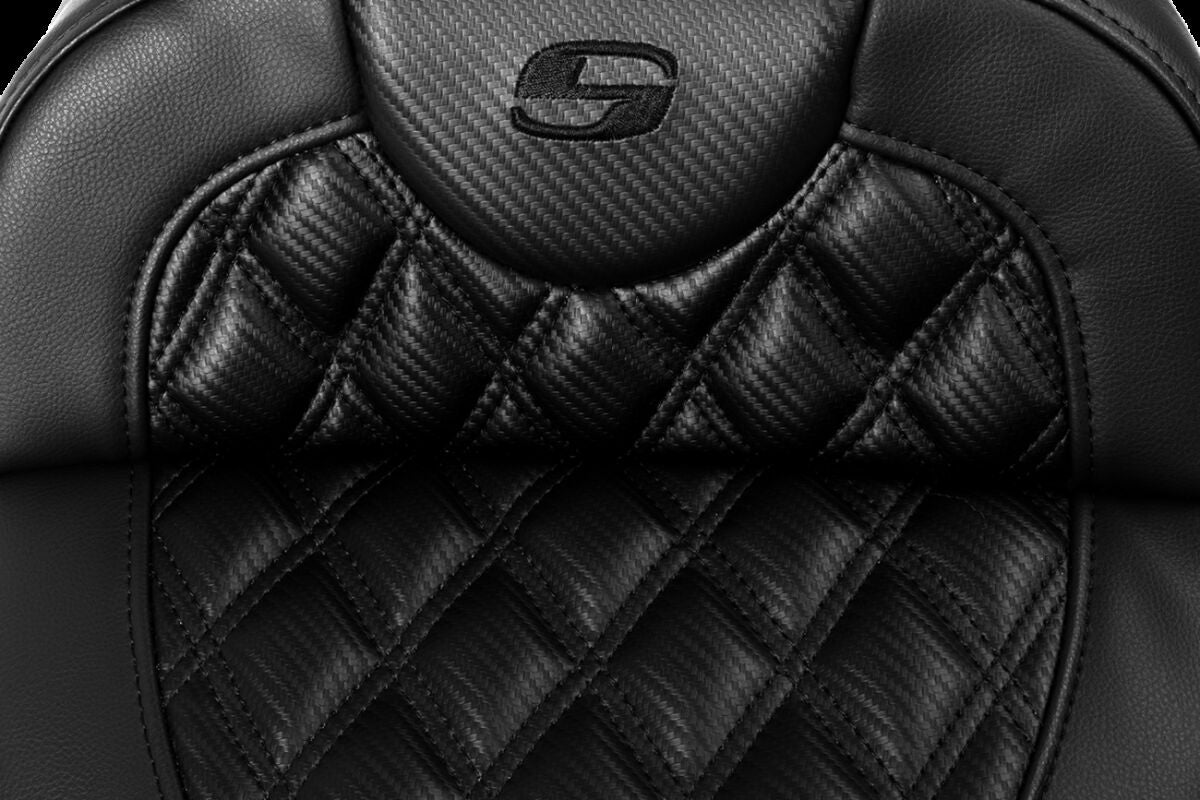 Saddlemen Roadsofa CF LS Heat Extended Reach Seat - 08-23 Touring Seat Saddlemen