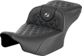 Saddlemen Roadsofa LS Extended Reach Seat, Silver Stitch - 23+ Touring Seat Saddlemen