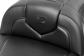 Saddlemen Roadsofa CF With Driver's Backrest Seat - 23+ Touring Seat Saddlemen