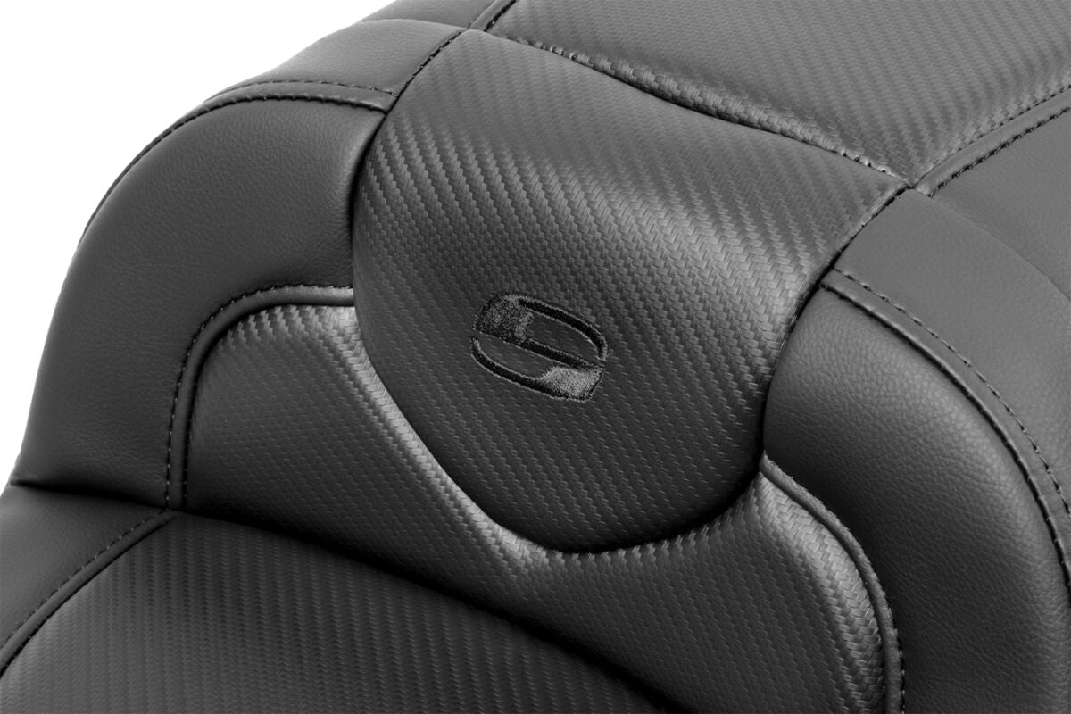 Roadsofa CF Extended Reach With Driver's Backrest Seat - 23+ Touring Seat Saddlemen