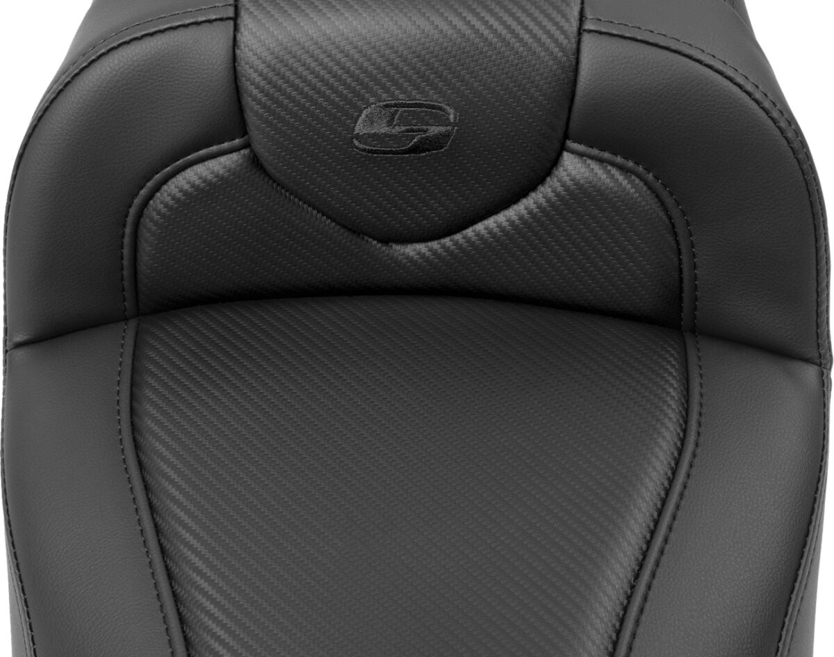Roadsofa CF Extended Reach With Driver's Backrest Seat - 23+ Touring Seat Saddlemen