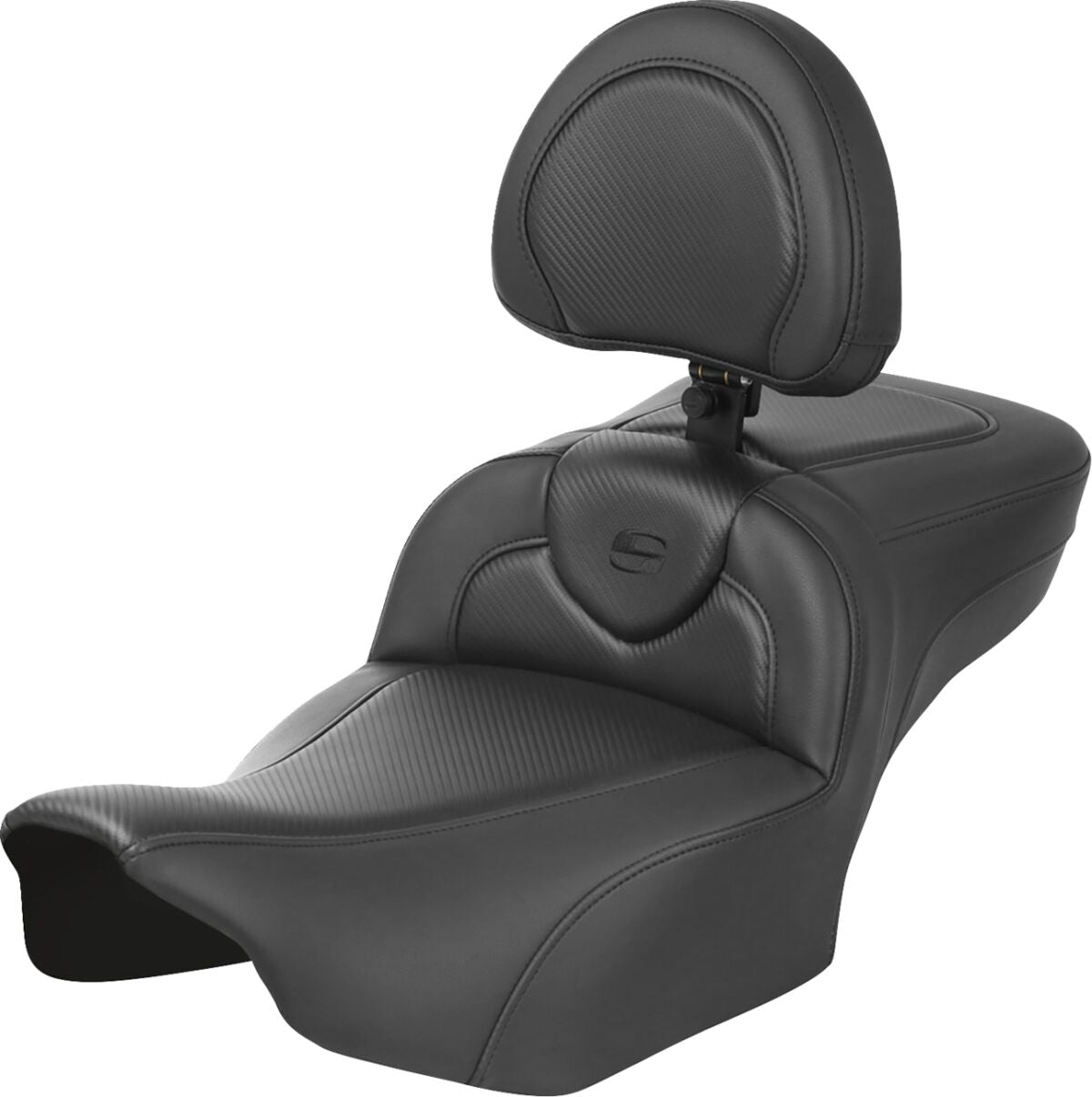 Saddlemen Roadsofa CF Extended Reach With Driver's Backrest Seat - 23+ Touring Seat Saddlemen