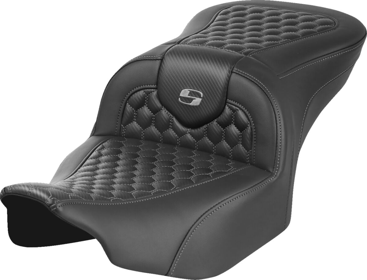 Saddlemen Roadsofa HC Seat, Gray Stitch - 23+ Touring Seat Saddlemen