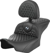 Roadsofa HC With Driver's Backrest Seat, Silver Stitch - 23+ Touring Seat Saddlemen Default Title
