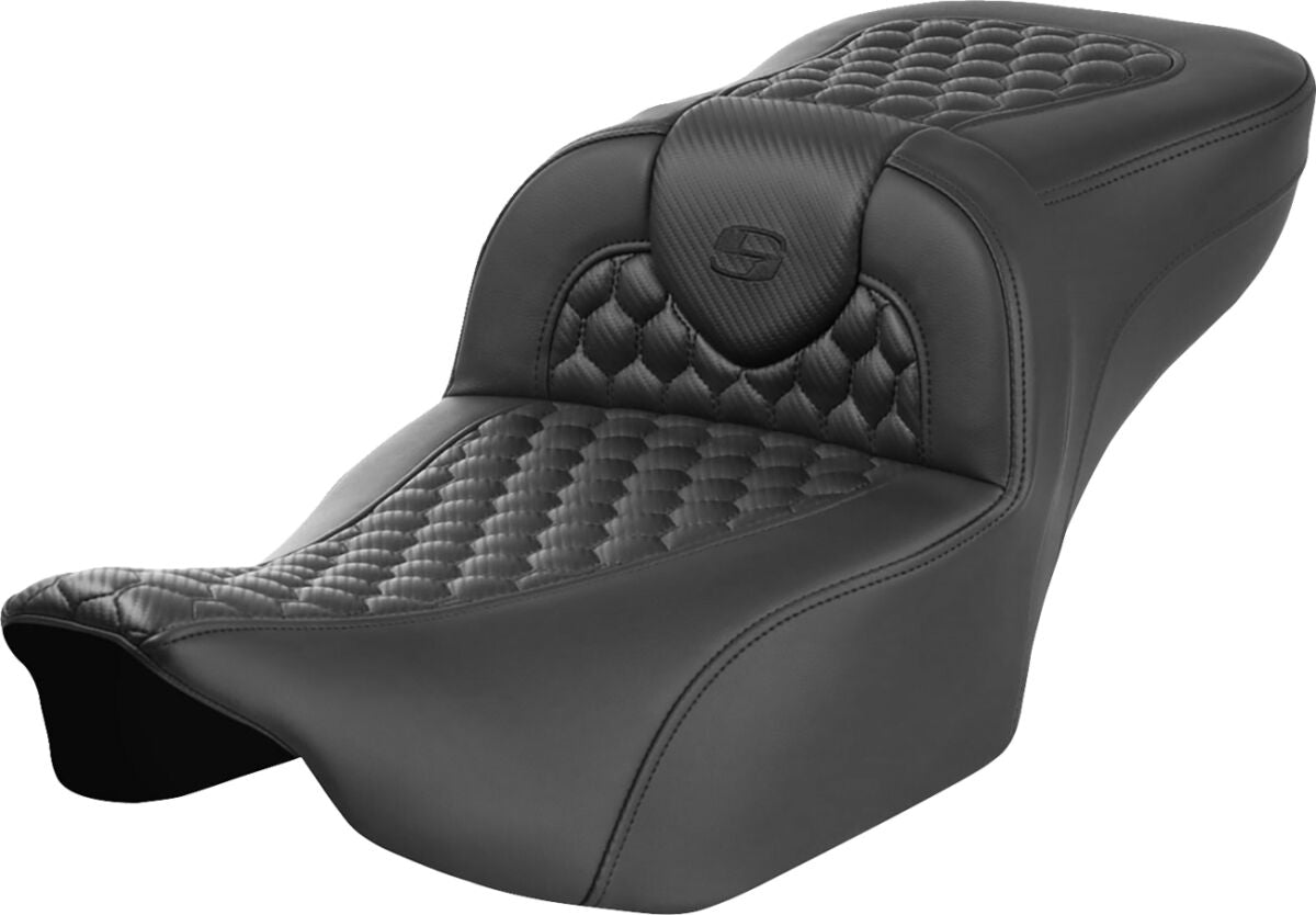 Roadsofa HC Extended Reach Seat, Black Stitch - 23+ Touring Seat Saddlemen Default Title