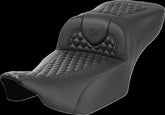Saddlemen Roadsofa HC Extended Reach Seat, Black Stitch - 23+ Touring Seat Saddlemen