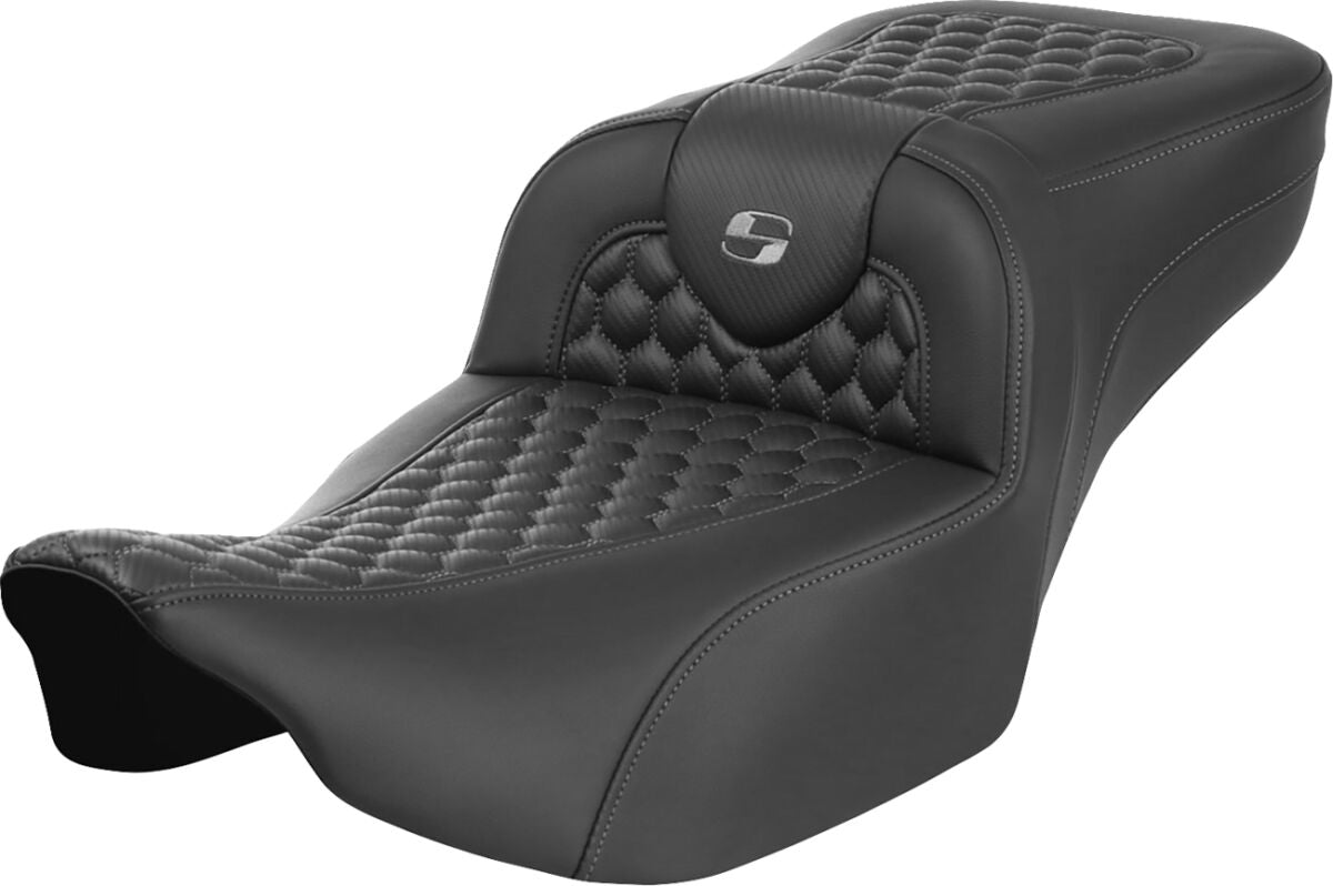 Roadsofa HC Extended Reach Seat, Gray Stitch - 23+ Touring Seat Saddlemen Default Title