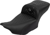 Roadsofa HC Extended Reach With Driver's Backrest Seat, Gray Stitch - 23+ Touring Seat Saddlemen Default Title