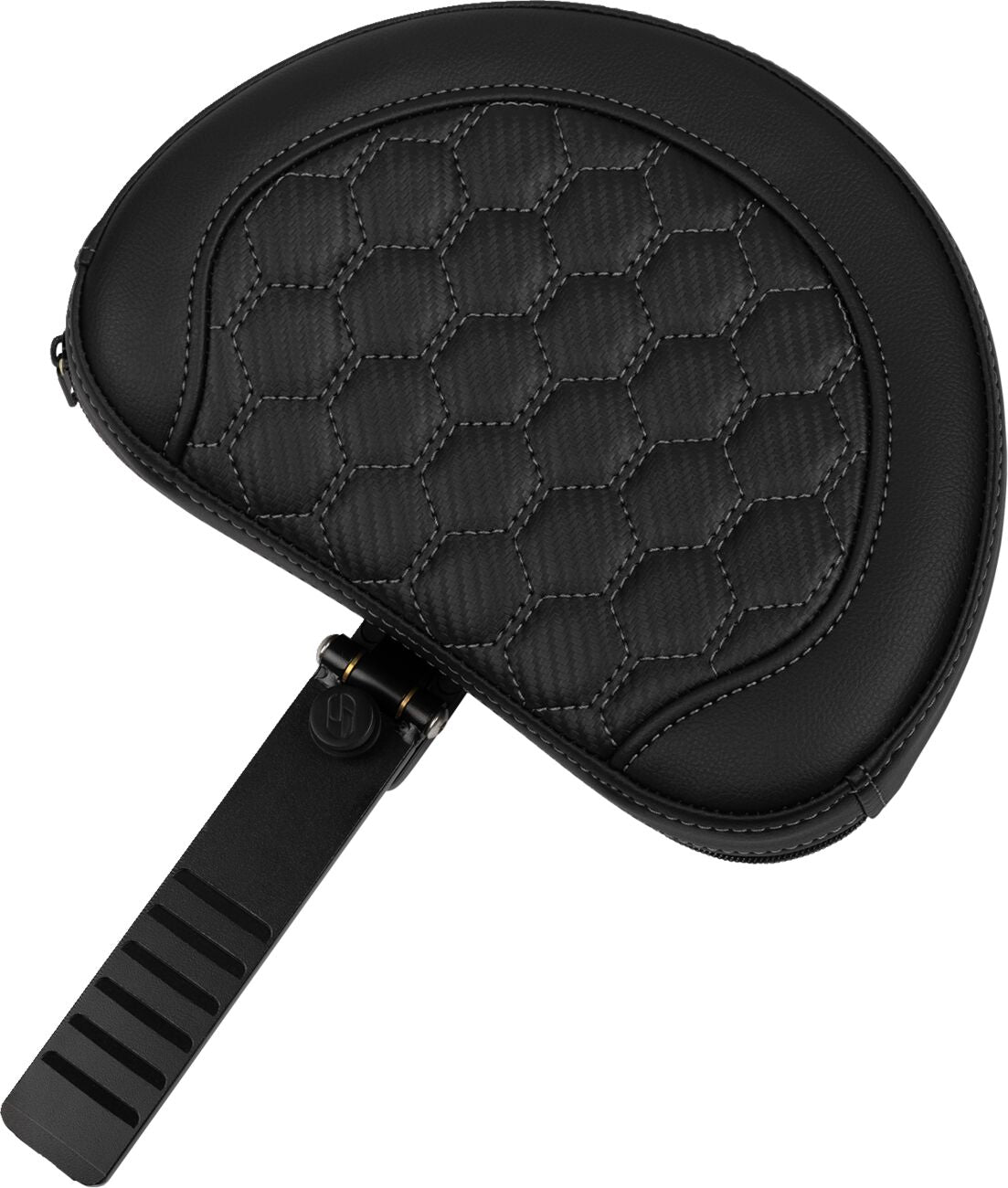 Roadsofa HC Extended Reach With Driver's Backrest Seat, Gray Stitch - 23+ Touring Seat Saddlemen