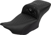 Saddlemen Roadsofa HC Extended Reach With Driver's Backrest Seat, Gray Stitch - 23+ Touring Seat Saddlemen