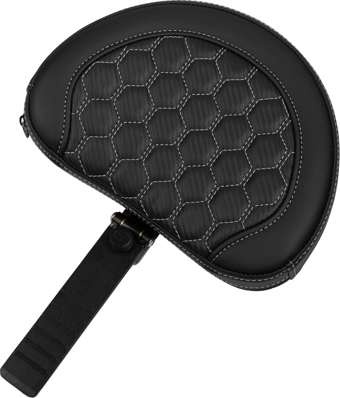 Roadsofa HC Extended Reach With Driver's Backrest Seat, Silver Stitch - 23+ Touring Seat Saddlemen