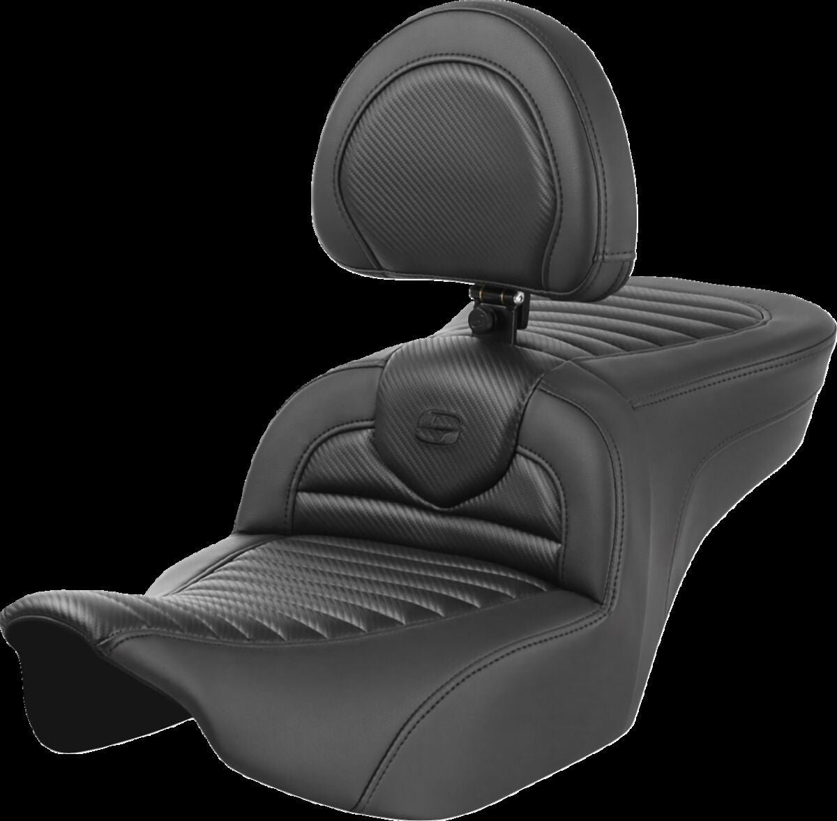 Saddlemen Roadsofa CF TR With Driver's Backrest Seat - 23+ Touring Seat Saddlemen