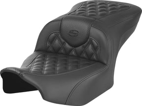 Saddlemen Roadsofa CF LS Seat, Black Stitch - 23+ Touring Seat Saddlemen