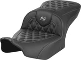 Saddlemen Roadsofa CF LS Seat, Gray Stitch - 23+ Touring Seat Saddlemen