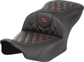 Saddlemen Roadsofa CF LS Seat, Red Stitch - 23+ Touring Seat Saddlemen