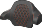 Saddlemen Tour Pak Pad Ls Orange Stitch SEATS-FOR HARLEY DRESSER/TOURI Saddlemen