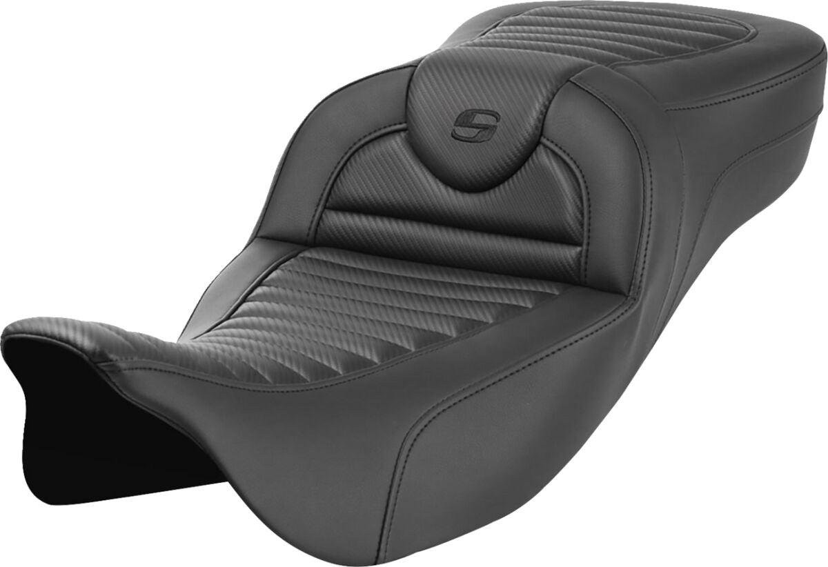 Roadsofa Extended Reach TR CF Seat - 08+ Touring Seat Saddlemen Default Title