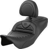 Roadsofa TR CF With Driver's Backrest Seat - 08+ Touring Seat Saddlemen Default Title