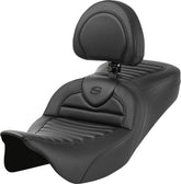 Saddlemen Roadsofa TR CF With Driver's Backrest Seat - 08+ Touring Seat Saddlemen