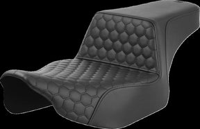 Saddlemen Step Up HC Ext Reach Seat, Black Stitch - 23+ Touring Seat Saddlemen