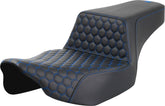 Step Up HC Ext Reach Seat, Blue Stitch - 23+ Touring Seat Saddlemen Default Title