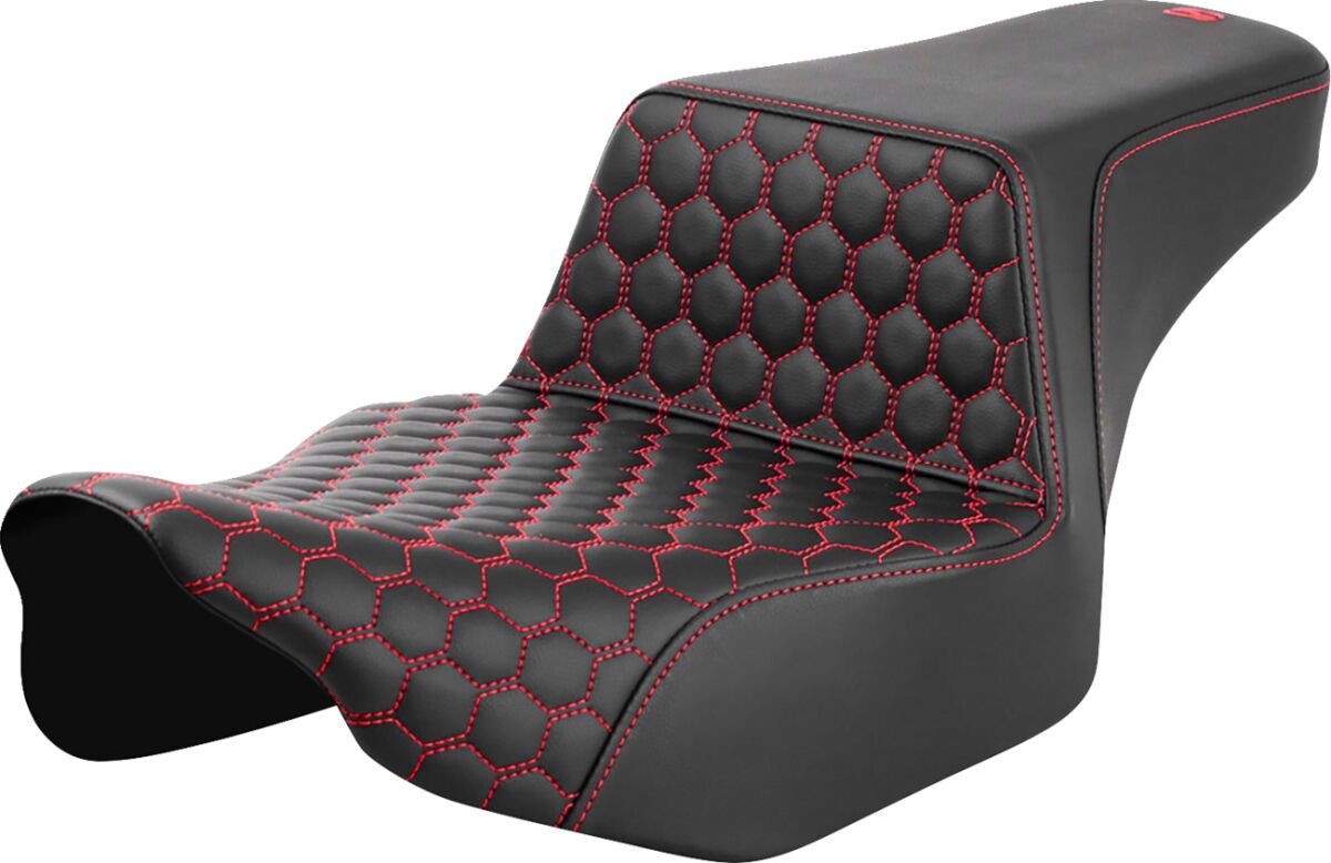 Step Up HC Ext Reach Seat, Red Stitch - 23+ Touring Seat Saddlemen Default Title
