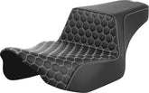 Step Up HC Ext Reach Seat, White Stitch - 23+ Touring Seat Saddlemen Default Title