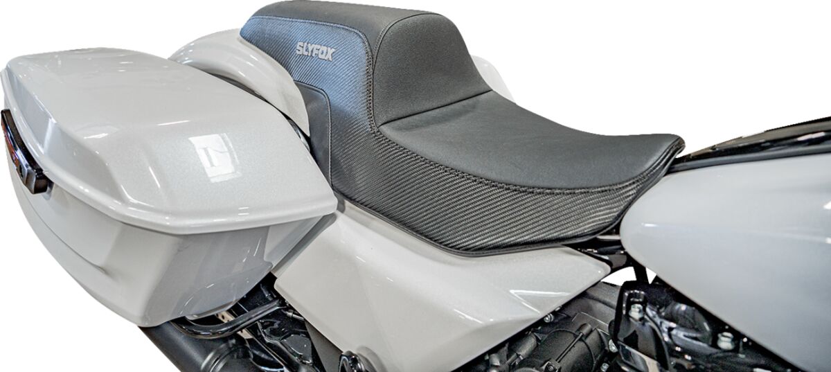 The Drifter Seat, Gray Logo - 23-24 Touring Seat Slyfox Performance